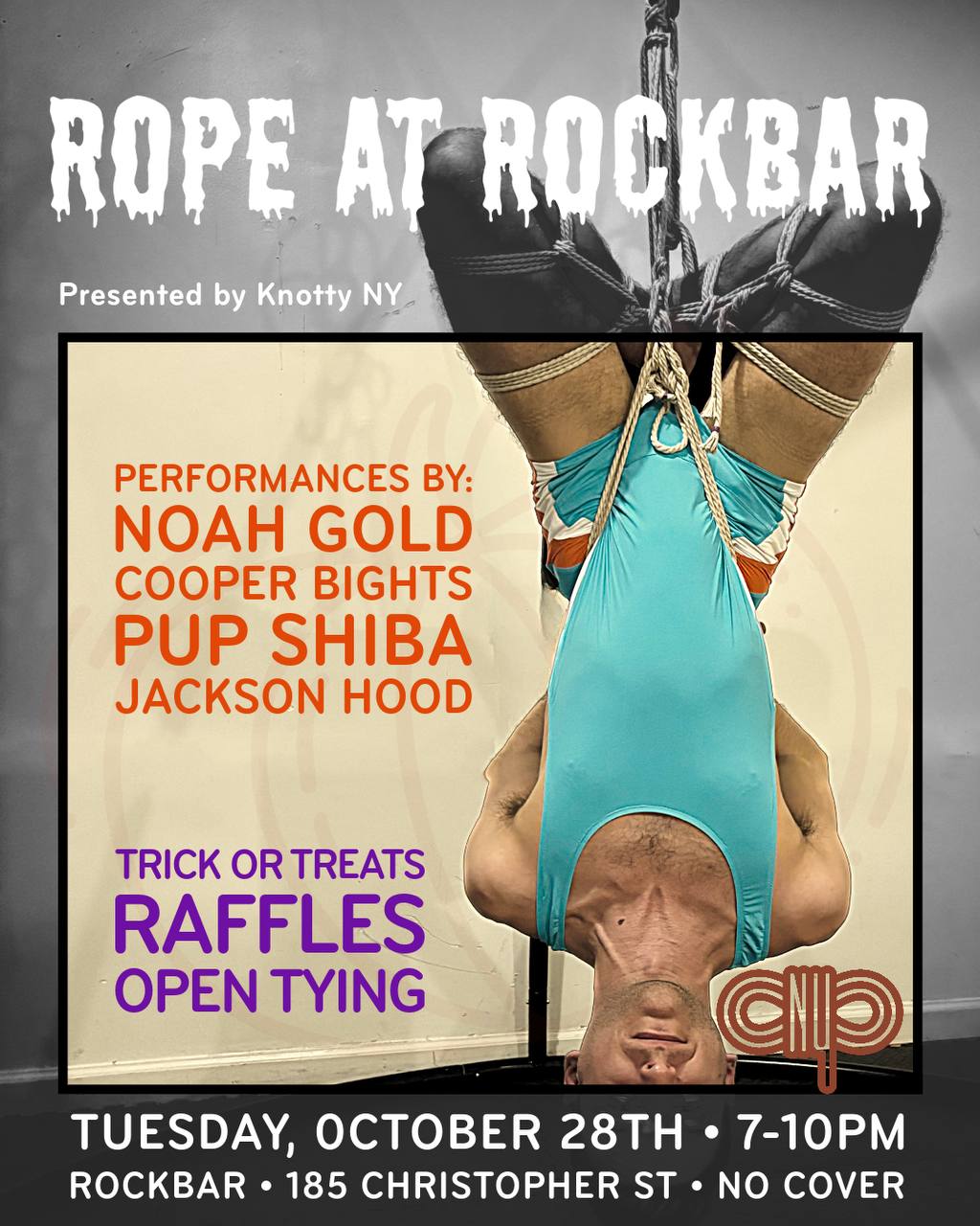 KnottyNY bondage meetup flyer, New York City