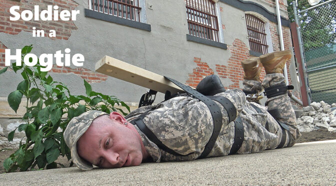 Soldier in a Hogtie