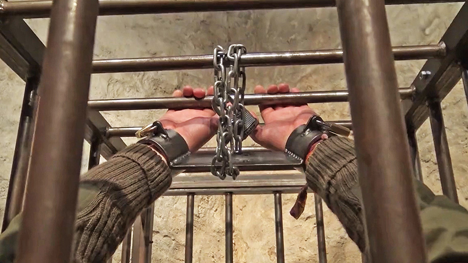 Army Skins in severe restraint positions