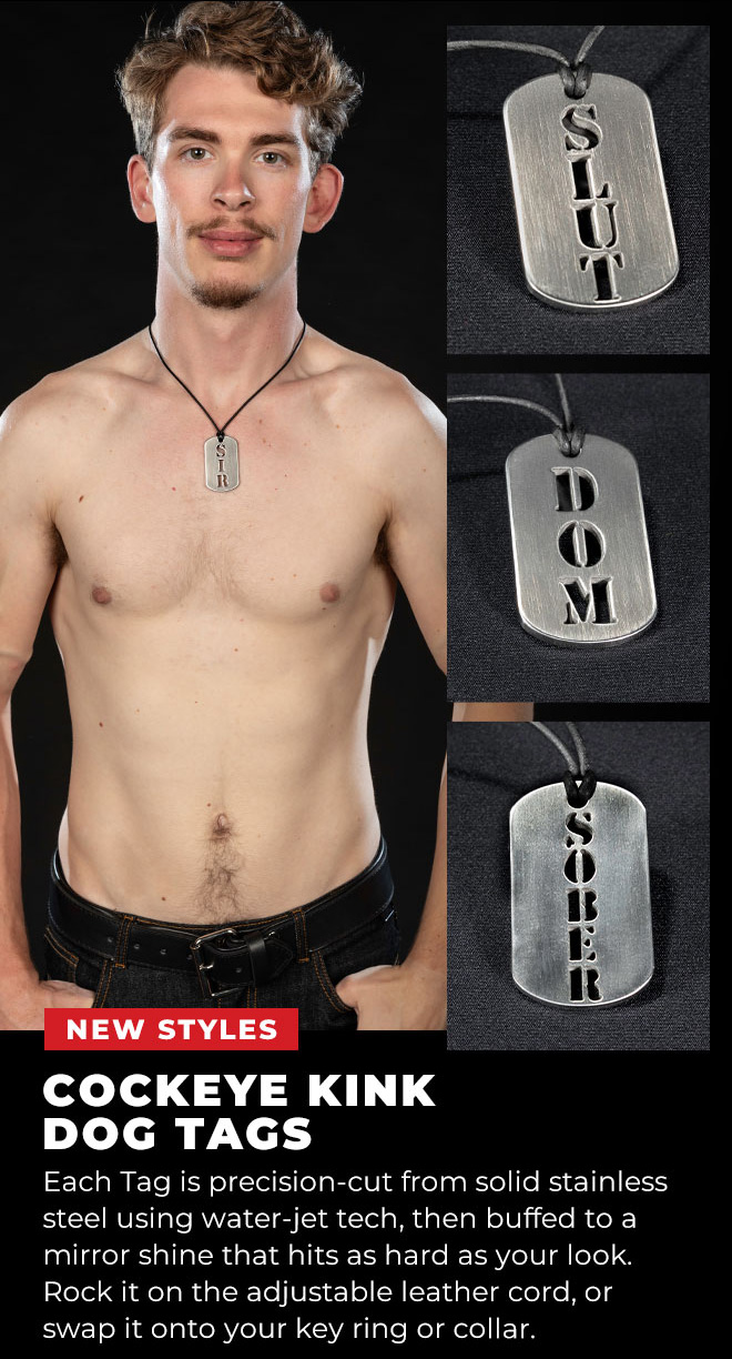 dominant twink Cockeye Kink dog tags