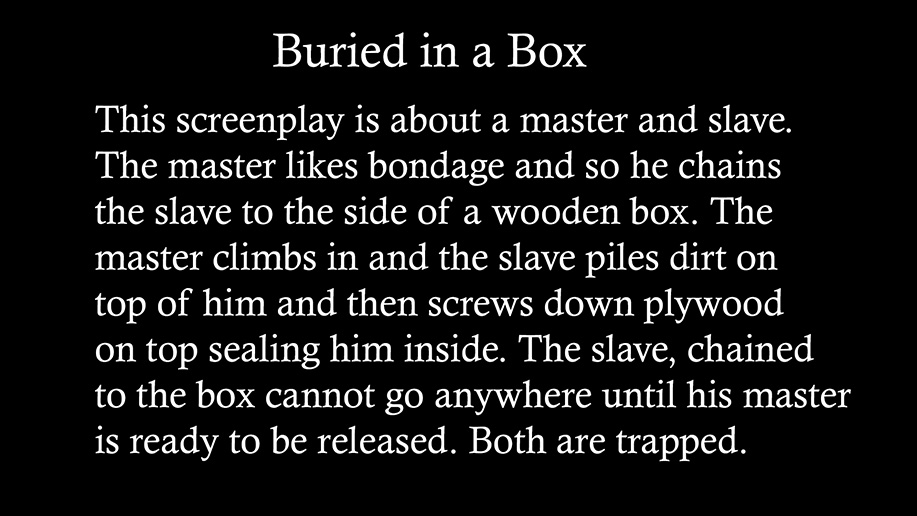 extreme male bondage buried alive