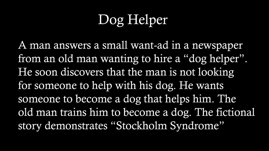 human male dog bondage play