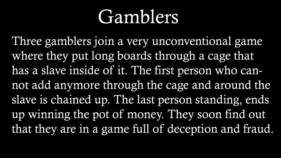 male bondage video gambling