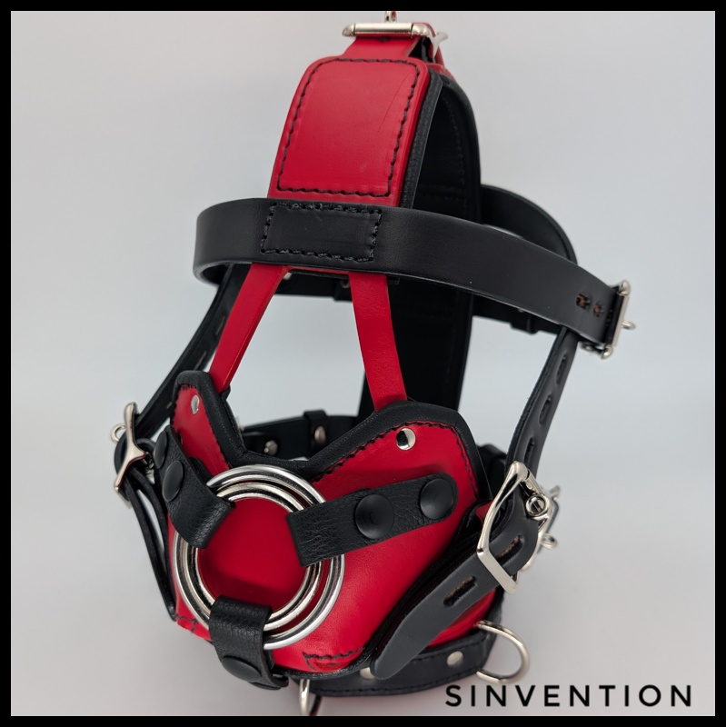 Purgatory Strap-On Muzzle in Striking Red