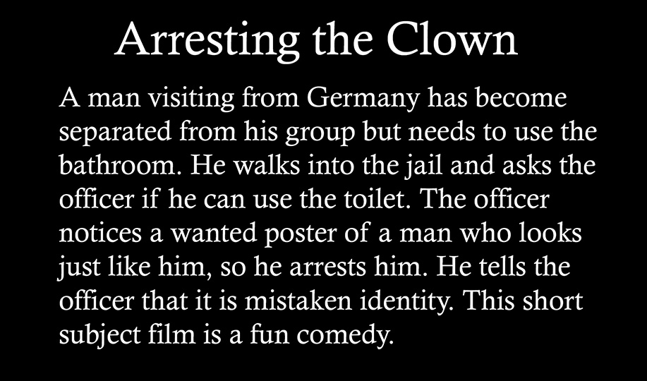 Arresting the Clown