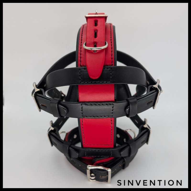 Purgatory Strap-On Muzzle in Striking Red