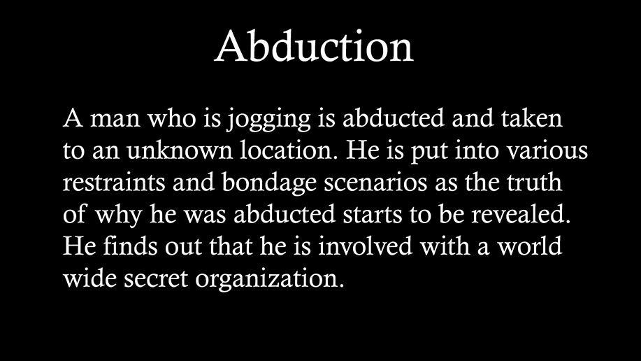 Abduction VIDEO at Men in Chains