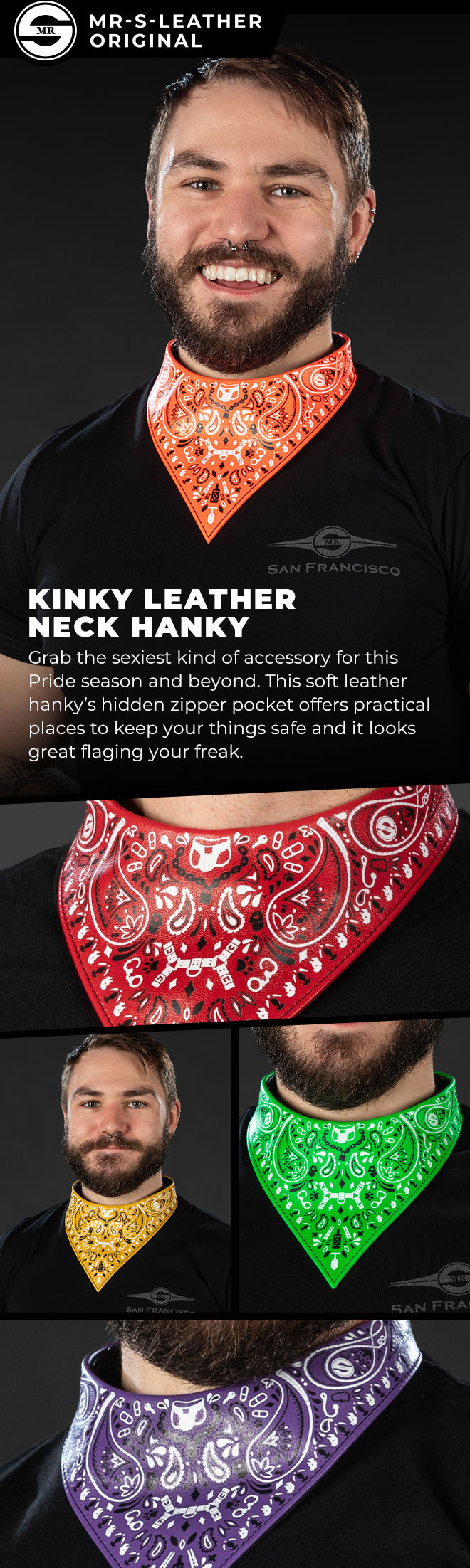 Kinky Leather Neck Hanky