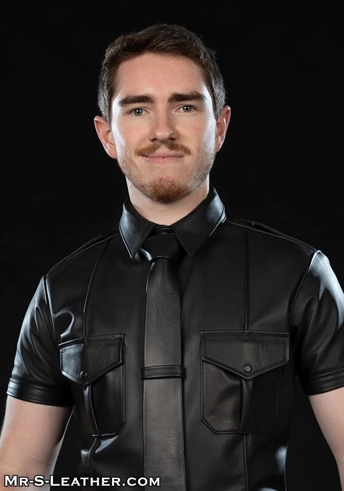 leather necktie